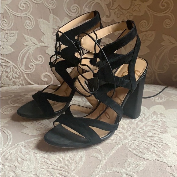 SOLD - Sam Edelman Block Heel (tie up) - Picture 2 of 2